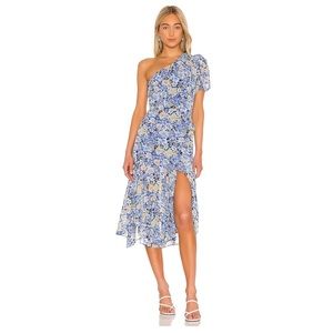 ASTR the label Navy Blue Floral Santorini dress